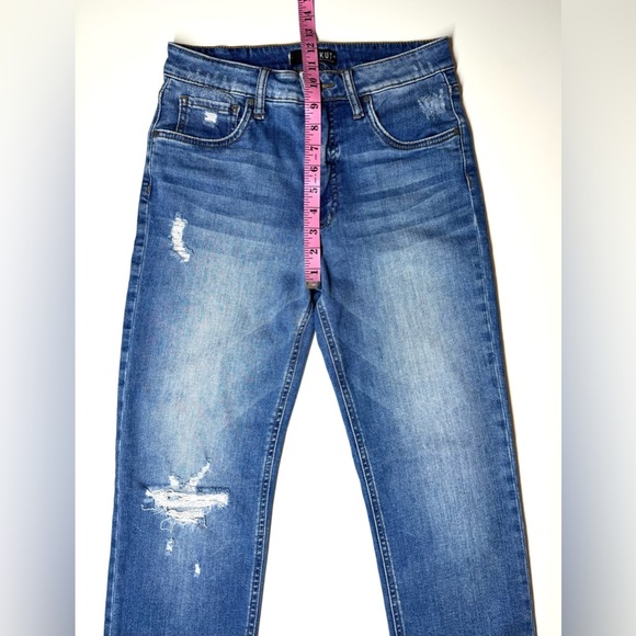 Kut From The Kloth Women’s Elizabeth High Rise Crop Straight Leg Jeans Size- 2 - Picture 5 of 10
